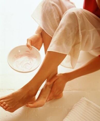 Wrijf voor spataderen